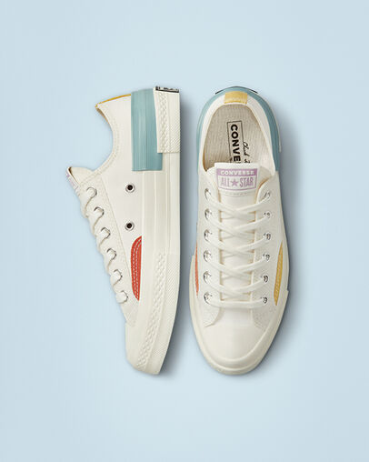 Chuck 70 Color Pop Blanc vintage/&Eacute;cru/Douceur aloe vera, Top and Side View