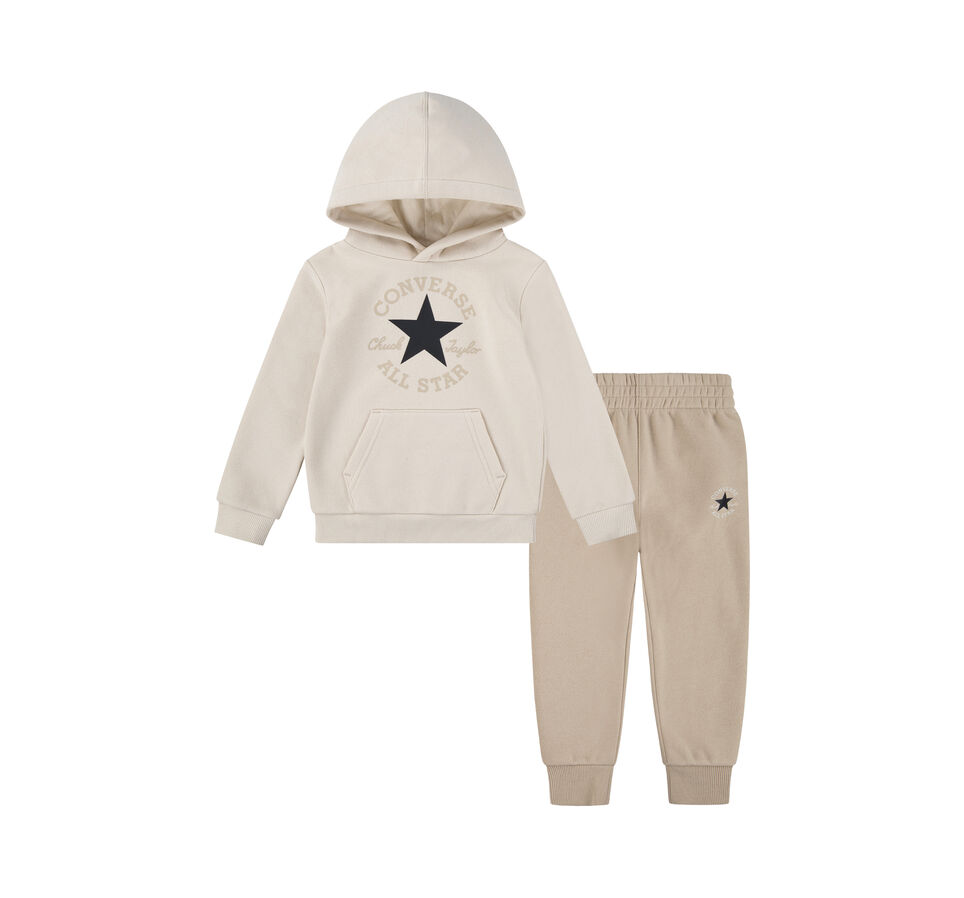 Chuck Taylor Patch Hoodie and Jogger Set Beige granola