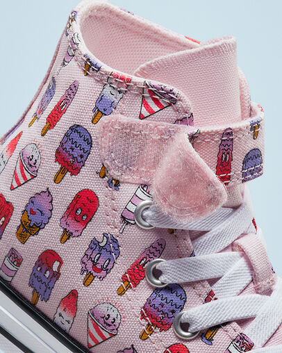 Chuck Taylor All Star Easy-On Frozen Treats Pink Foam/Prime Pink, Detail Angle View