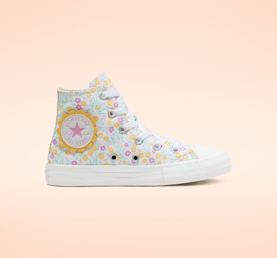 Ditsy Floral Chuck Taylor All Star White/Topaz Gold/Peony Pink