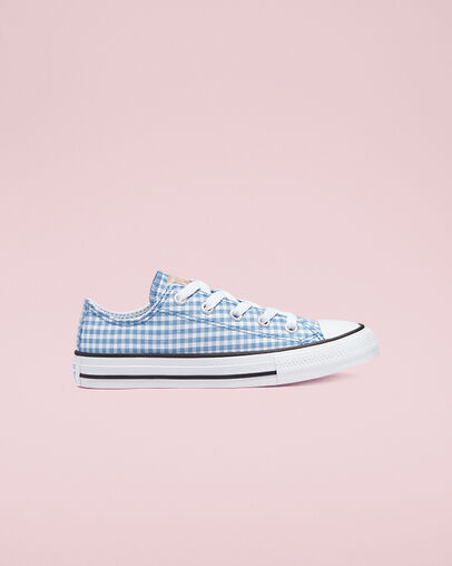 Chuck Taylor All Star Gingham Aegean Storm/White/Black, Outer Side View