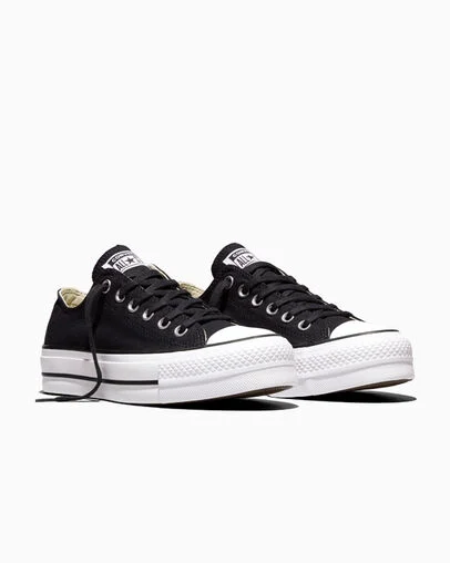 Chuck Taylor All Star Lift Platform Canvas Black/White/White, Top and Side View