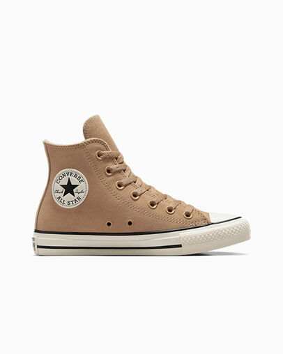 Chuck Taylor All Star Colorful Suede Warm Quarry/Egret/Brown, Outer Side View