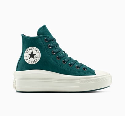 Converse Chuck Taylor All Star Move Platform Suede Jaded Teal/Egret/Black