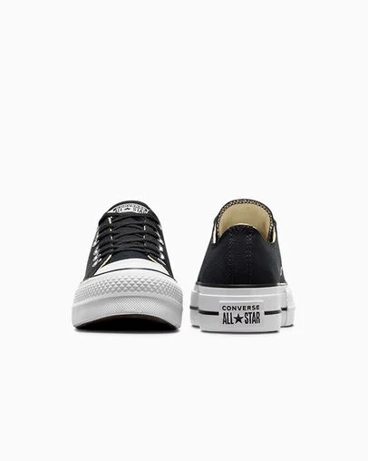Chuck Taylor All Star Lift Platform Canvas Black/White, Heel View