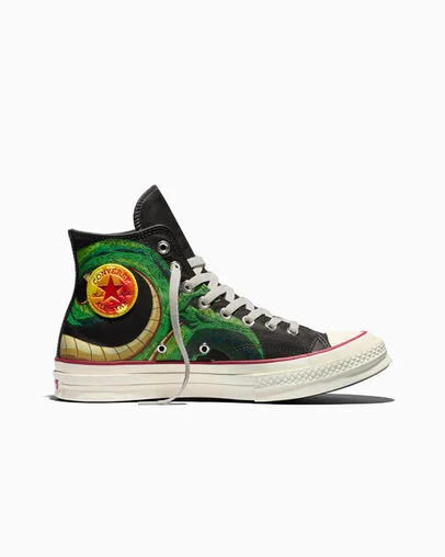 Converse Chuck 70 x Dragon Ball Z Shenron Black/Cyber Yellow, Outer Side View