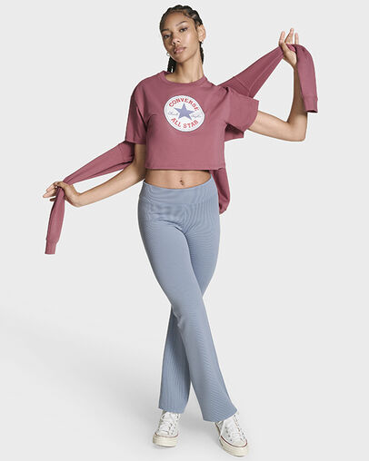 Chuck Taylor All Star Patch Cropped T-Shirt Royal Flushed