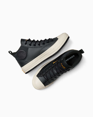 Converse Chuck Taylor All Star Malden Street Waterproof Boot Mid Shoe In Black, Size 10 - A13226C