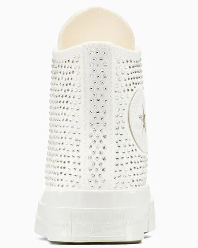 Chuck 70 with Swarovski&reg; crystals Vintage White/Barely Grey, Detail Angle View