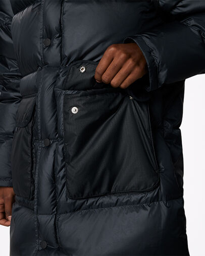 Counter Climate Long Down Jacket Converse Black