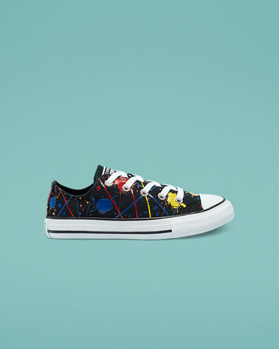Chuck Taylor All Star Paint Splatter Black/Multi/White, Outer Side View