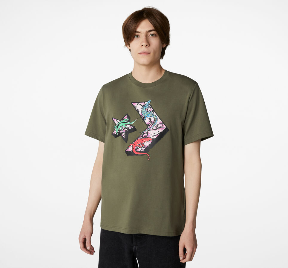 Star Chevron Lizard Graphic T-Shirt Converse Utility