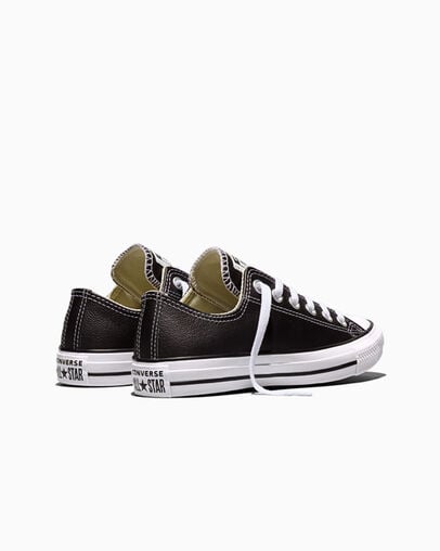Chuck Taylor All Star Leather Black, Heel View