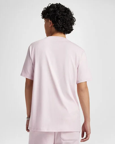 Converse Go-To Embroidered Star Chevron Standard-Fit T-Shirt Summit Pink, Back View