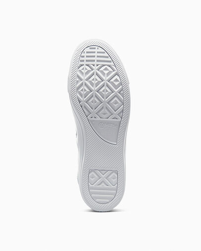 Chuck Taylor All Star Leather Einfarbig weiß, Outsole View