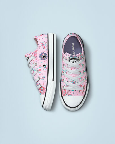 Chuck Taylor All Star Mystic Gems Pink Foam/Slate Lilac, Top and Side View