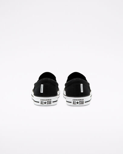 Chuck Taylor All Star Slip unisexe Noir/Blanc/Noir, Heel View