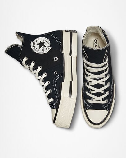 Chuck 70 Plus Negro/Garza/Negro, Top and Side View