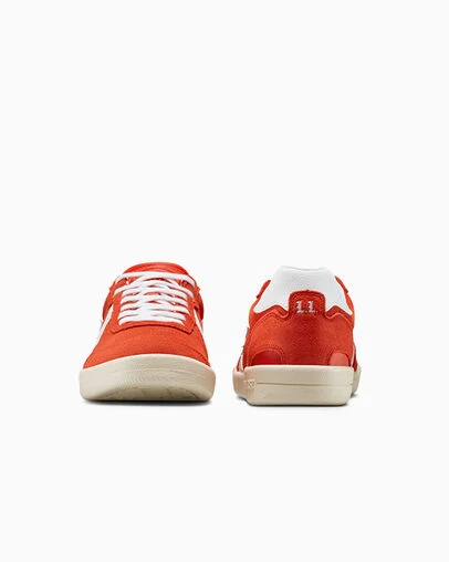 CONS Louie Lopez Pro 2 Suede Habanero Red/Bianco, Heel View