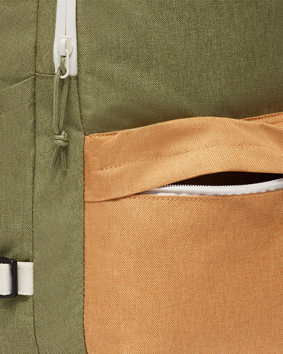 Straight Edge Backpack Street Sage/Soba/Venetian Rust, On Model View