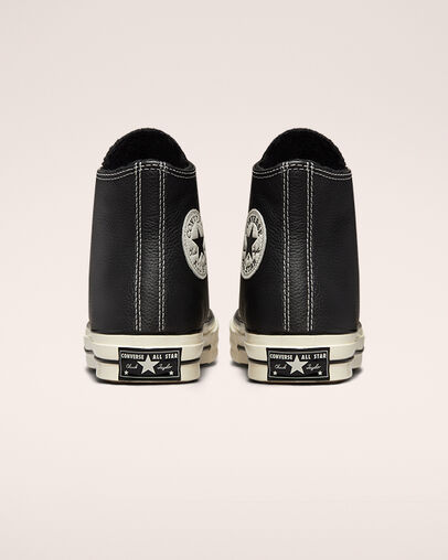 Chuck 70 Sherpa Lined Black/Black/Egret, Heel View