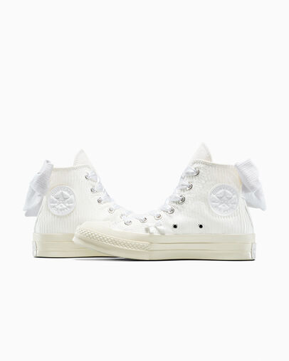 Chuck 70 Bows Blanco/Blanco/Garza, Detail Angle View