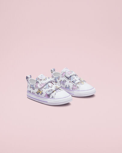 Chuck Taylor All Star Easy-On Unicorns White/Moonstone Violet, Angled View