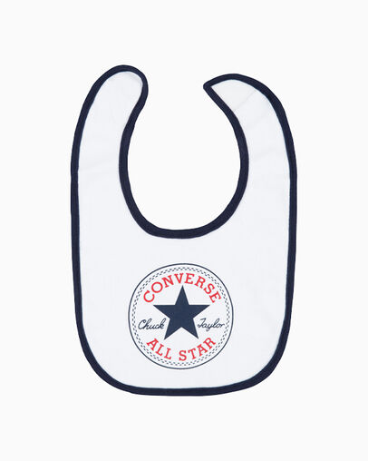 3-Piece Chuck Taylor Bib Set Obsidian, Detail View