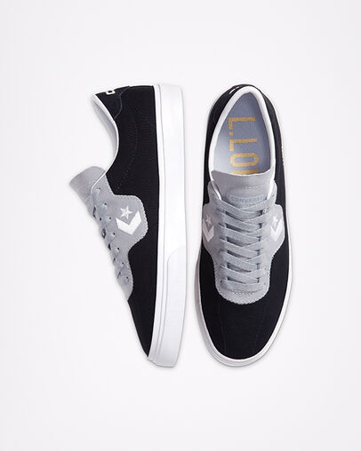 Unisex CONS Louie Lopez Pro Schwarz/Wolf Grey/Wei&szlig;, Top and Side View