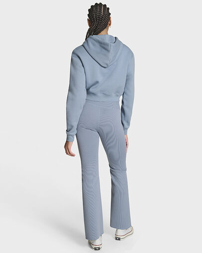 Chuck Taylor All Star Cropped Hoodie Yeti Breath Blue, Detail View