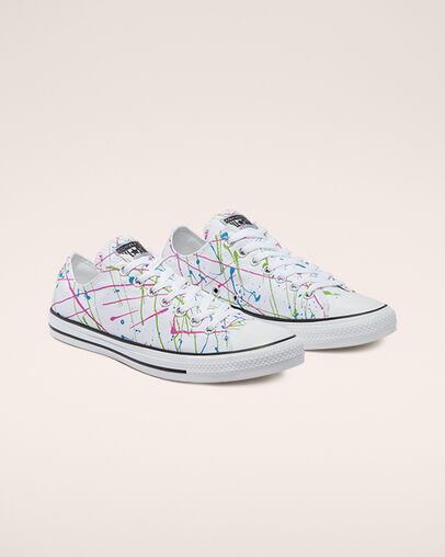 Archive Paint Splatter Chuck Taylor All Star Bianco/Multi/Bianco, Angled View