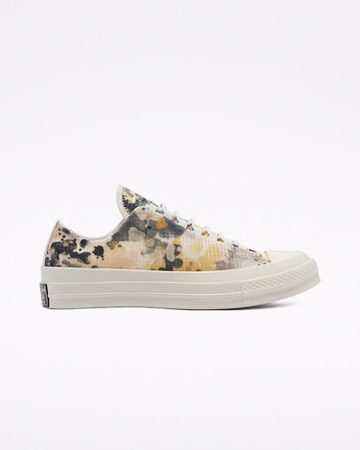 Chuck 70 Washed Florals Sesame/Gravel/Egret, Outer Side View