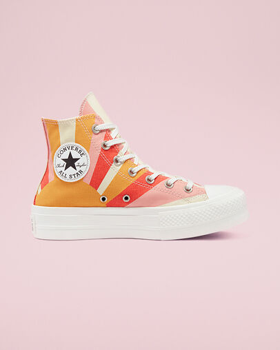 Chuck Taylor All Star Lift Platform Summer Spirit Sunflower Gold/Bright Poppy, Outer Side View