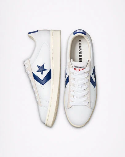 Pro Leather Wei&szlig;/Rush Blue/Egret, Top and Side View