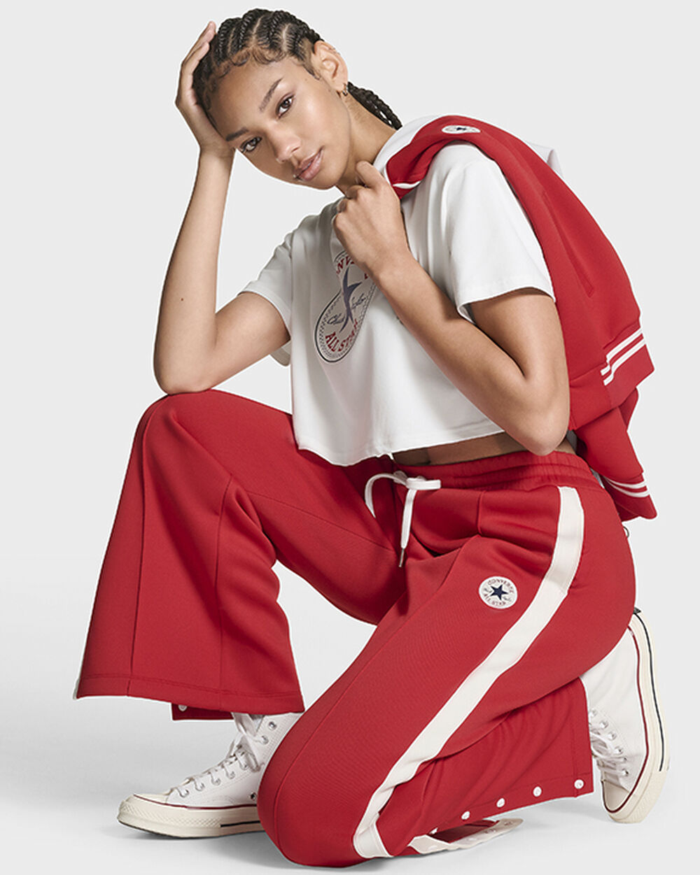 Thumbnail - Retro Chuck Taylor Track Pants Red