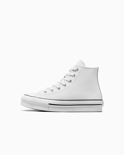 Chuck Taylor All Star Lift Platform Leather Blanco/Marfil natural/Negro, Inner Side View