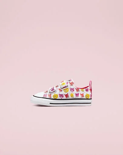 Chuck Taylor All Star Easy-On Jungle Cats White/Prime Pink/Amarillo, Inner Side View