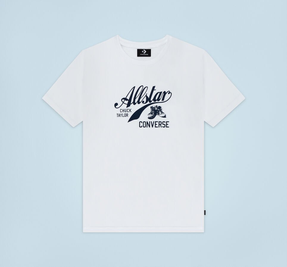 Chuck Taylor Script Boyfriend Short Sleeve T-Shirt White