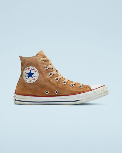 Chuck Taylor All Star Well Worn Brown Well Worn Color Dyed, Outer Side View