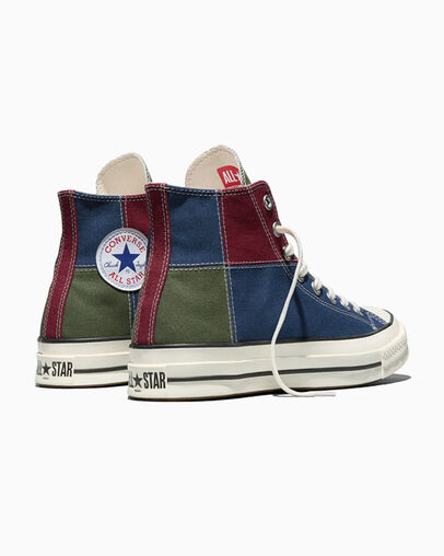 Converse x Noah Chuck 70 Patchwork Insignia Blue/Egret/Black, Heel View