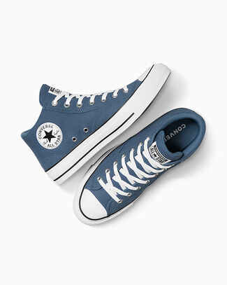 Converse Chuck Taylor All Star Malden Street Mid Shoe Canvas In Blue, Size 10 - A13216C