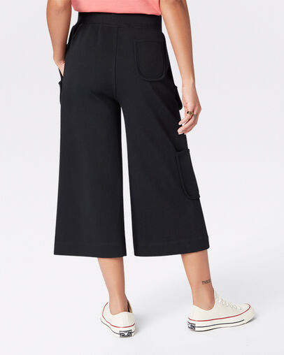 7/8 Cargo Knit Pant Converse Black, Back View