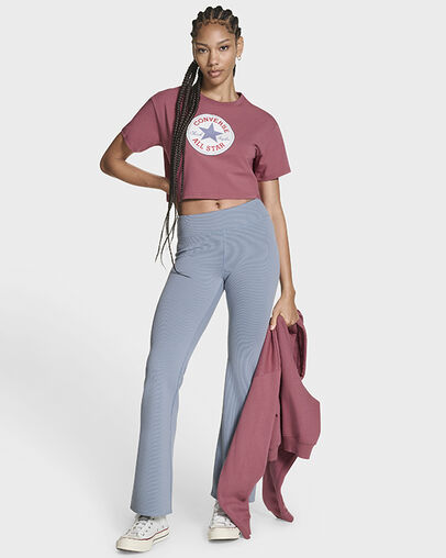 Chuck Taylor All Star Patch Cropped T-Shirt Royal Flushed