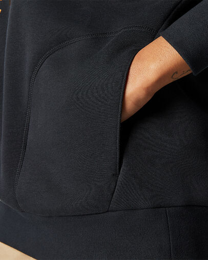 Sudadera con capucha con parche Chuck Taylor Negro