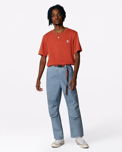 Lightweight Adjustable Trail Pants Indigo Oxide, Full Body View