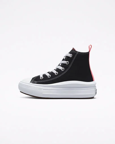Chuck Taylor All Star Move Platform Nero/Sale rosa/Bianco, Inner Side View