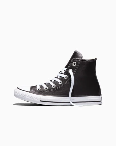 Chuck Taylor All Star Leather Black, Inner Side View