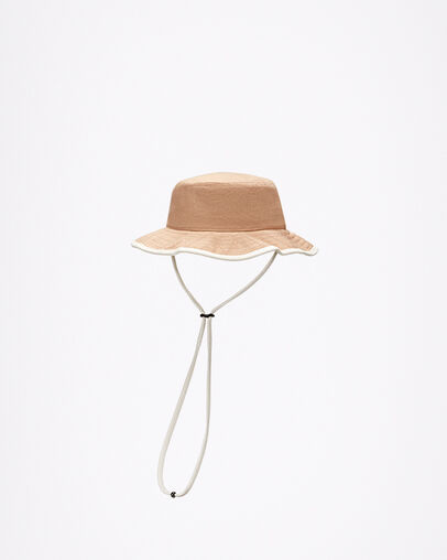 Boonie Hat Hemp/Desert Sand/Undyed Egret, Front View