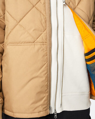 Utility Fleece Padded Jacket Nomad Khaki