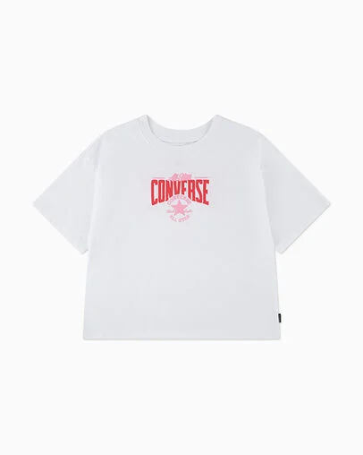 Multi Hit Graphic Boxy T-Shirt White, Front View